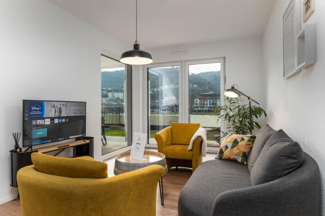 Vivamosel: Appartement Mit Mosel & Burgblick - Balkon - Parken - Aufzug - Fahrradraum Cochem Exterior foto